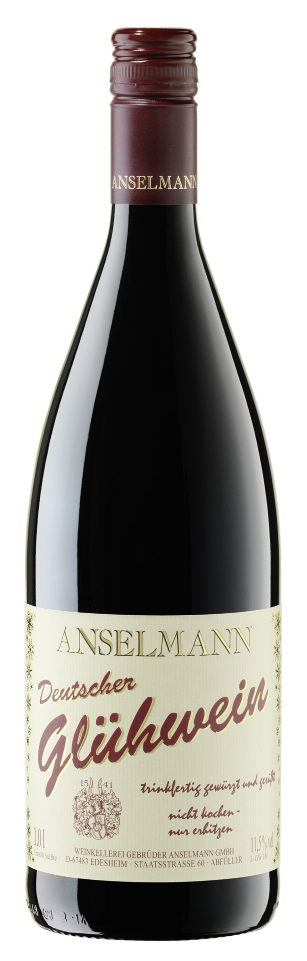 Anselmann Glühwein rot 1l